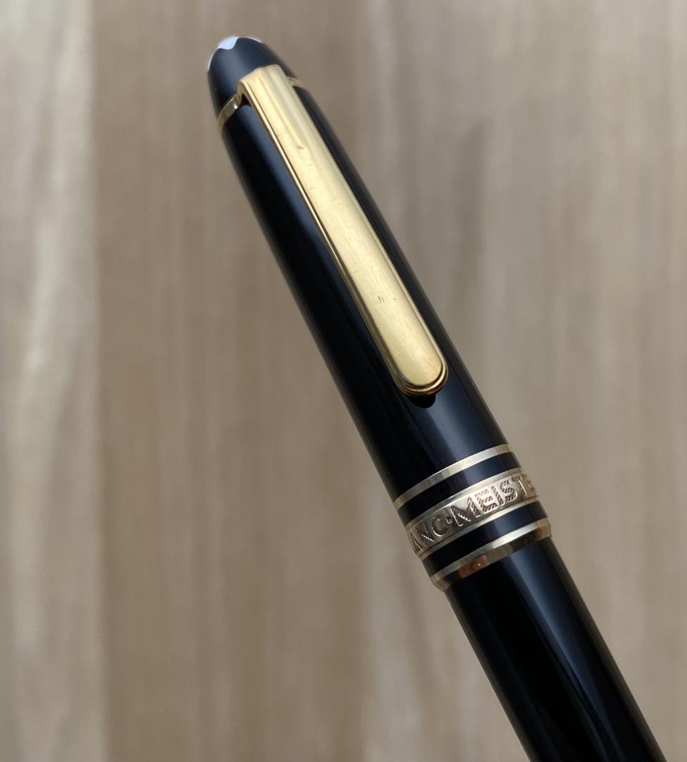美品 モンブラン 116 モーツァルト ゴールドｘ黒 ボールペン 純正リフィル