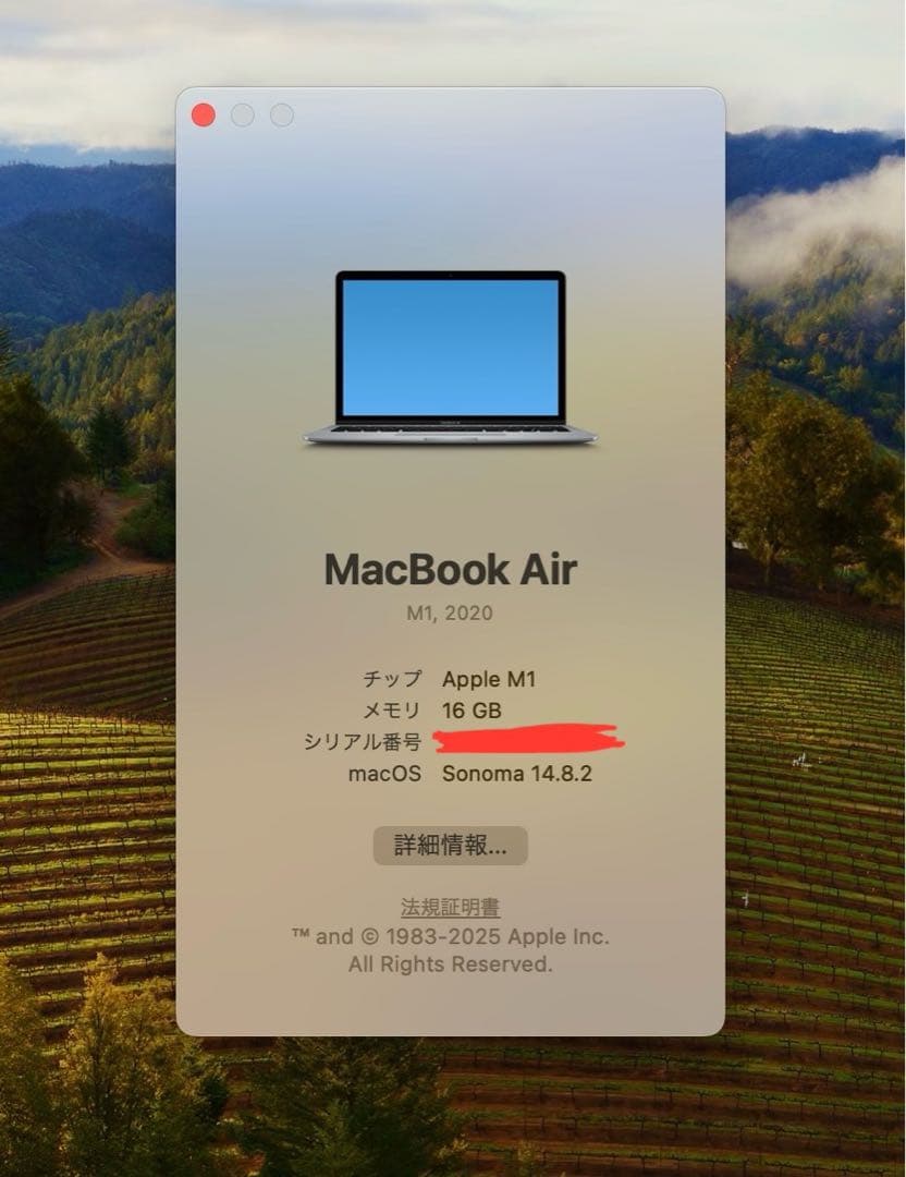 現状品 MacBook Air 13インチ 16gb 512gb us配列