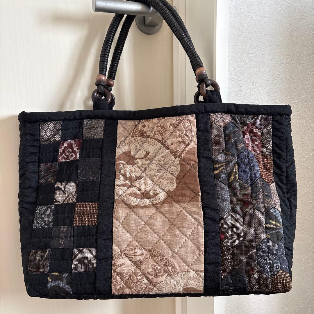 パッチワークトートバック　ハンドメイド