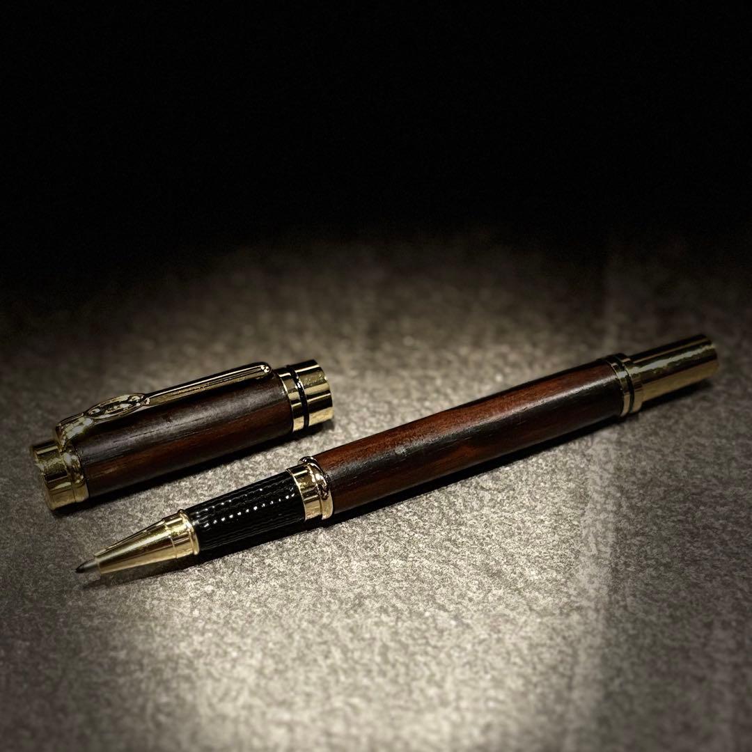 黒檀ウッド　世界で一本だけのボールペン