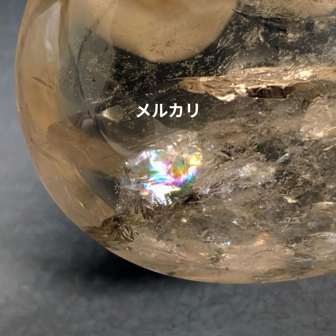 500 g 超 BIGなスモーキークォーツハート（ライトブラン系）