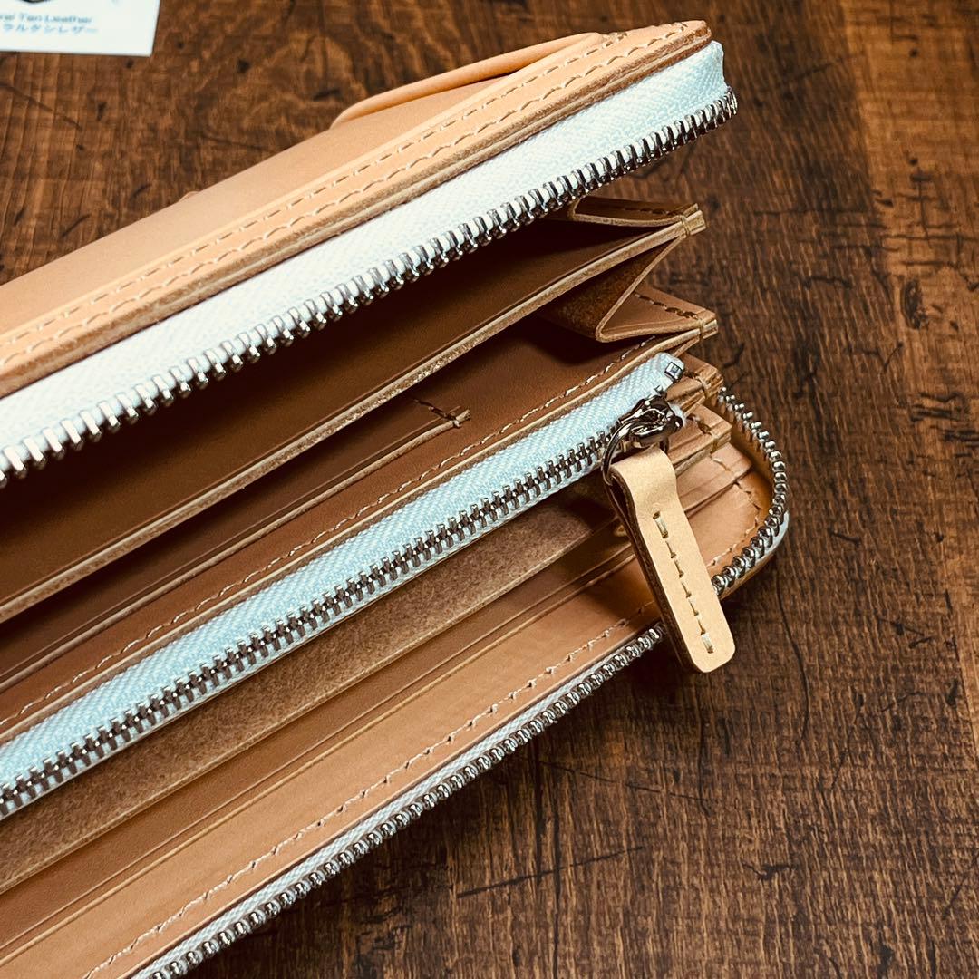 サドルレザー ラウンドファスナー メンズ財布 長財布 本革 ハンドメイド YKK