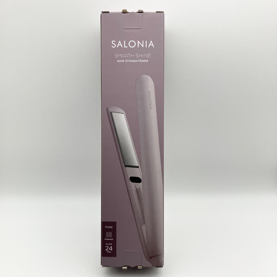 未使用品 サロニア スムースシャイン ヘアストレートナー 24mm ピンク