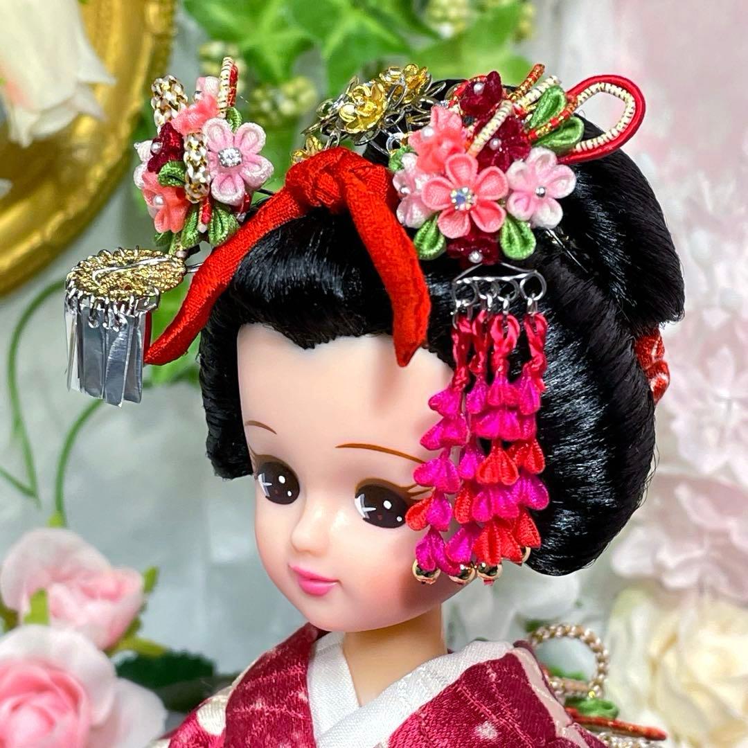 リカちゃん　日本髪風　本体 と 着物 セット　☆リユース　ハンドメイド