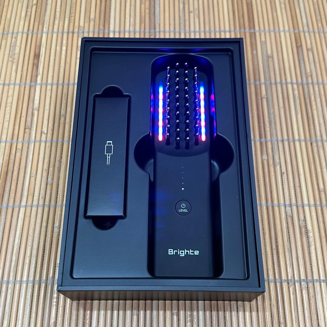 【美品】Brighte ELEKI BRUSH 美顔器 ブラック エレキブラシ