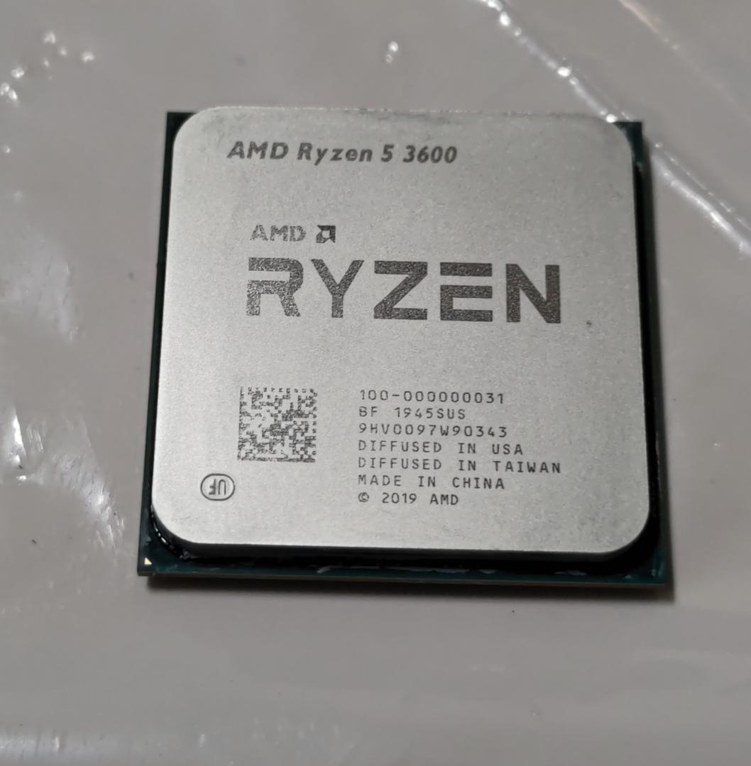 【中古】AMD Ryzen5 3600 純正リテールクーラー付き