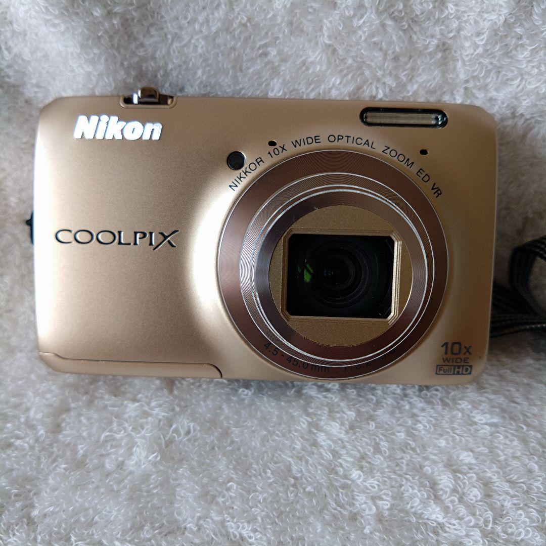【美品】Nikon COOLPIX S6300 ゴールド 動作品 付属品完備