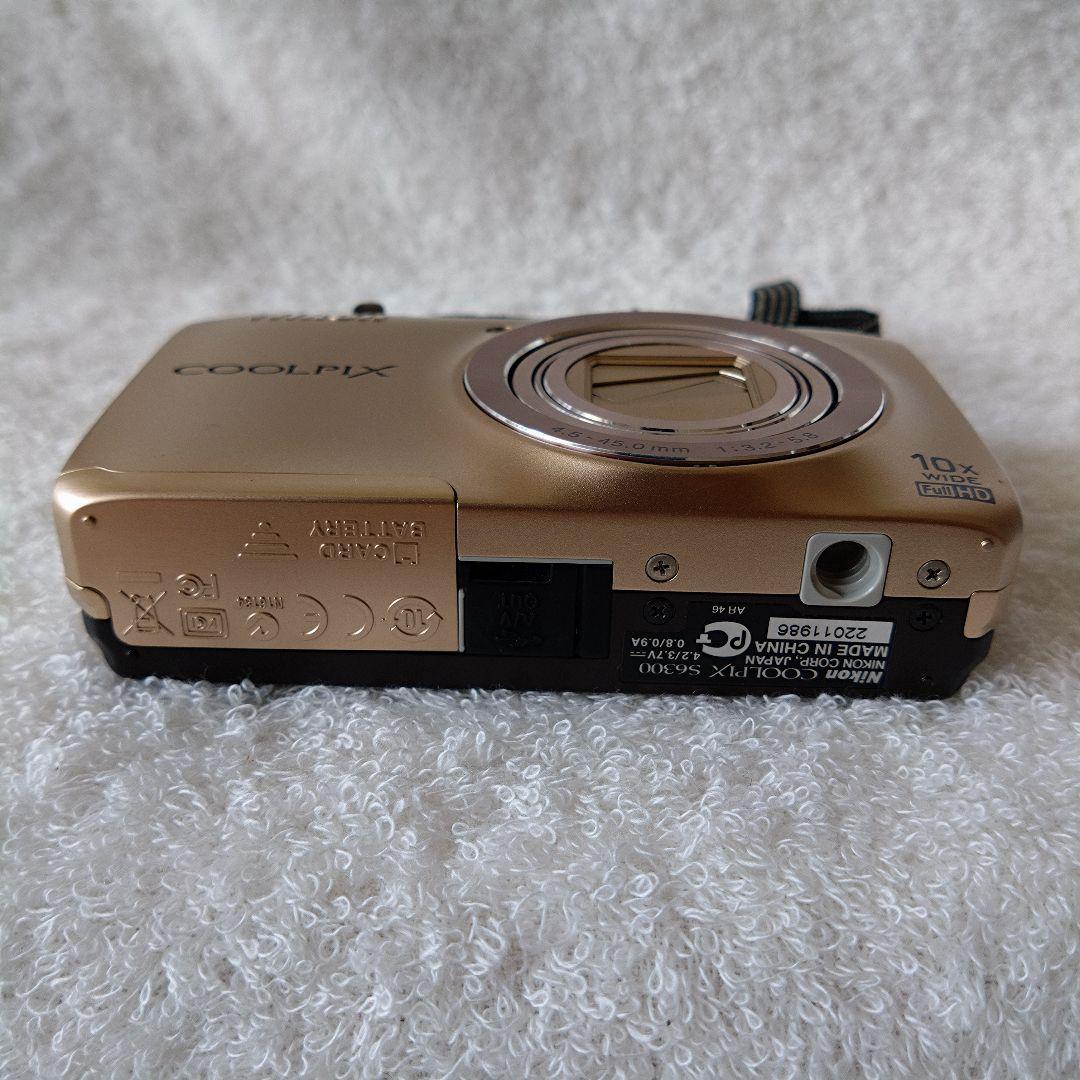 【美品】Nikon COOLPIX S6300 ゴールド 動作品 付属品完備