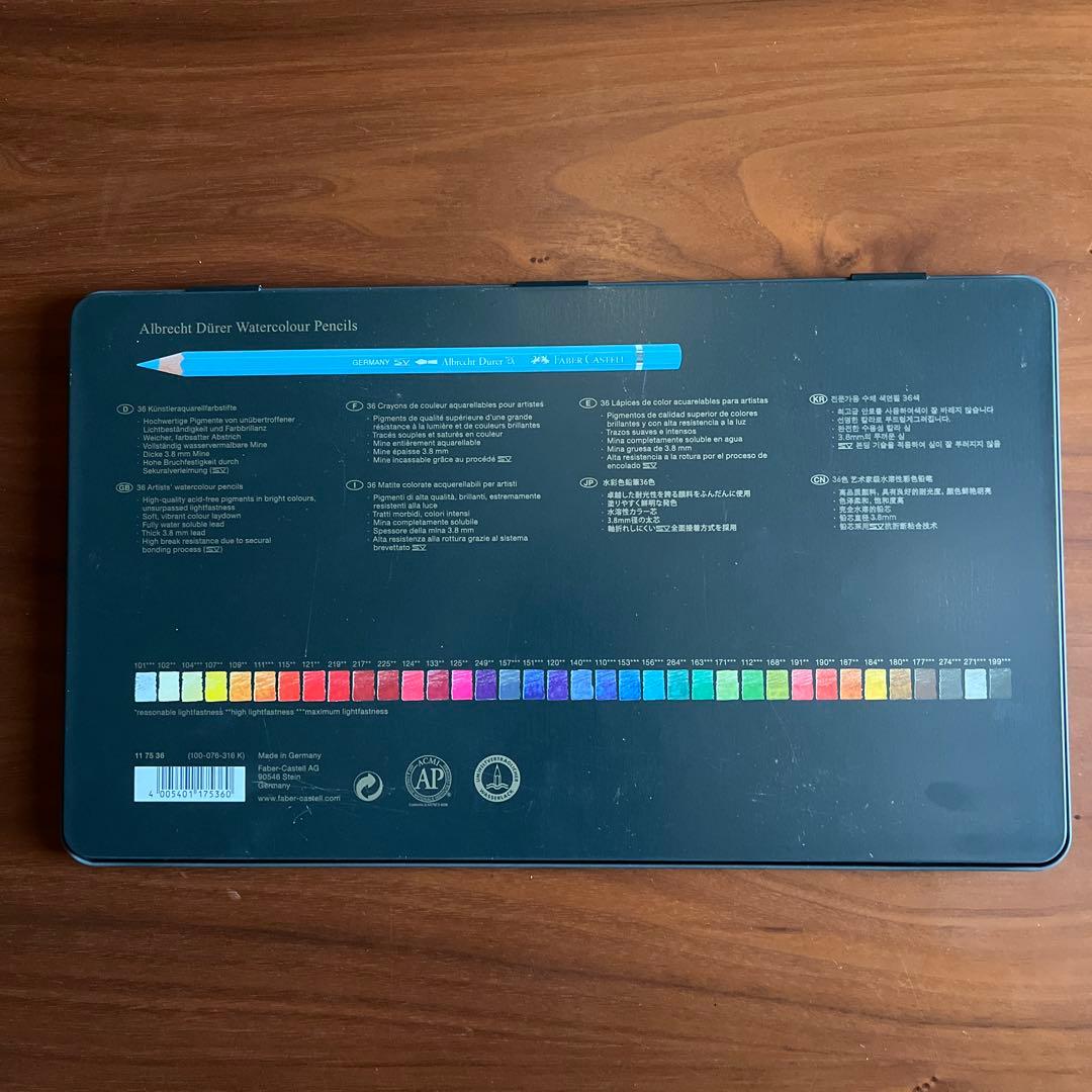 Faber-Castell 水彩色鉛筆 36色　ファーバーカステル
