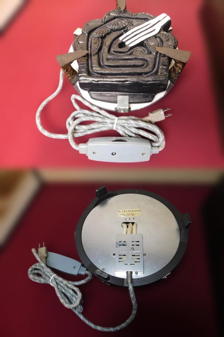 ☆秀峰堂 特選本桐 置炉 置炉用600W 炭型 電熱器 送料込み