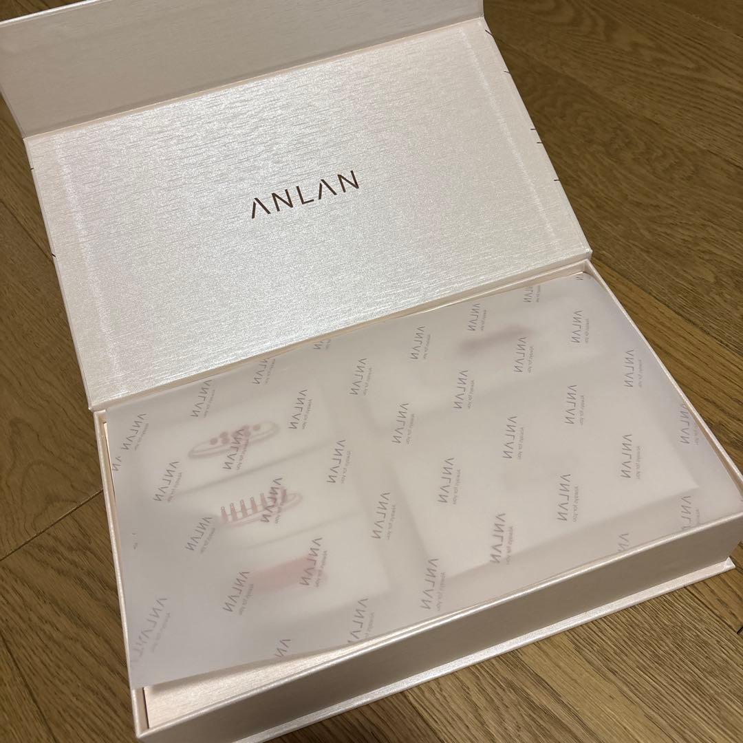 美品　ANLAN リフトスパ温冷かっさ EMS リフトブラシ 電気頭皮ブラシ