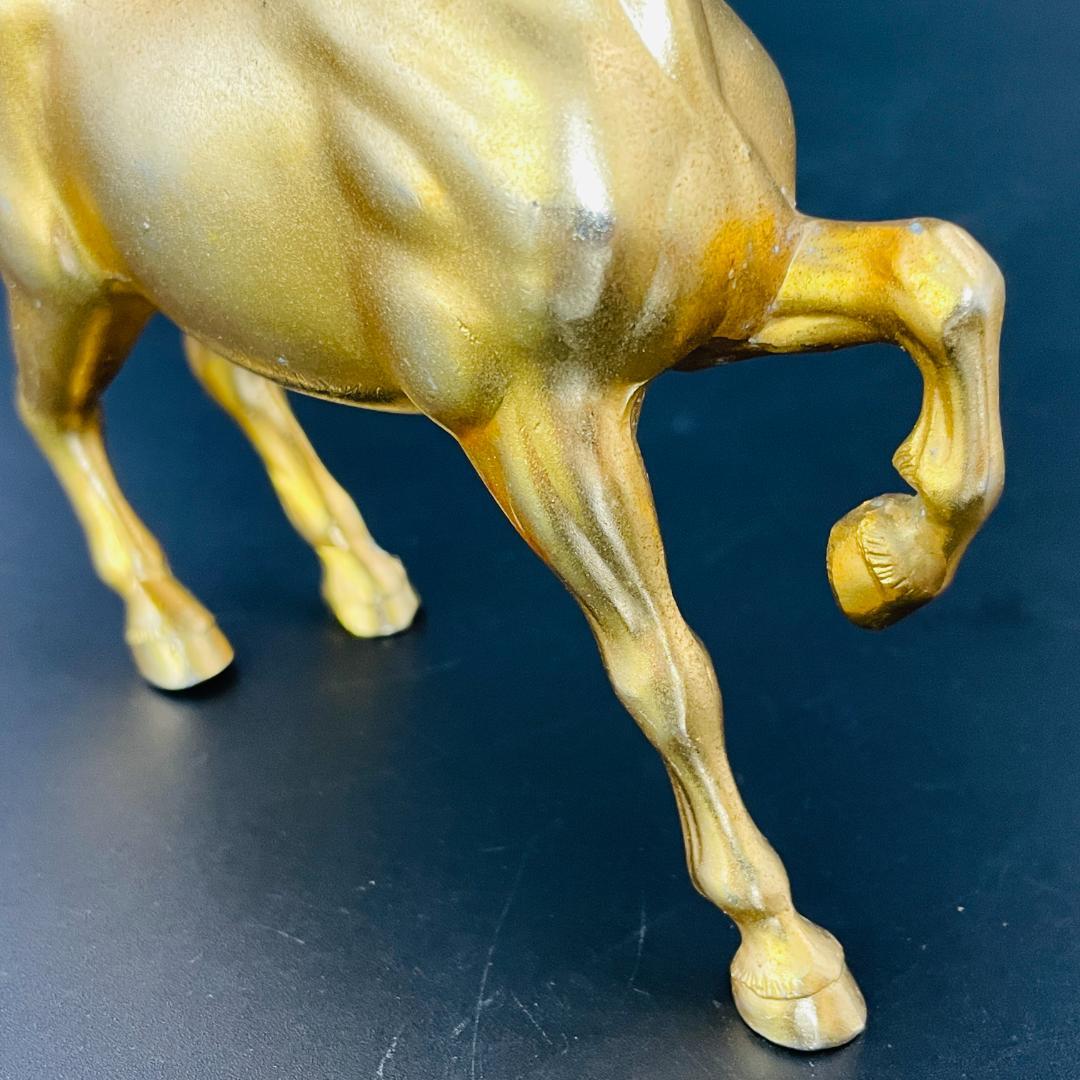 真鍮製 干支 馬 置物 金色 駿馬 金馬 縁起物 開運 招福 十二支R8SA72