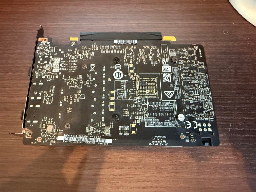 美品中古 MSI Geforce GTX 1060 AERO ITX 6G OC