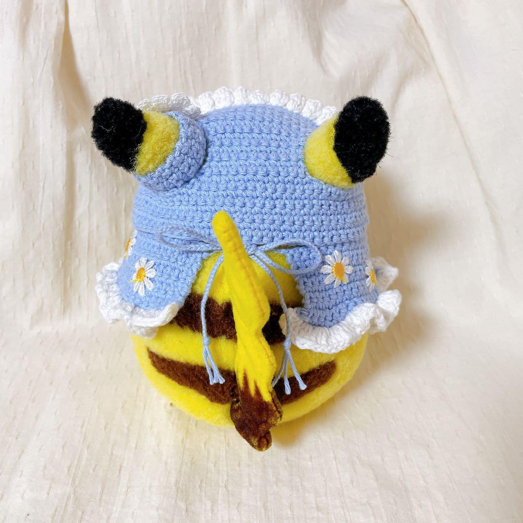 お花ワッペンワンピース3点セット ハンドメイド 初期ピカチュウ