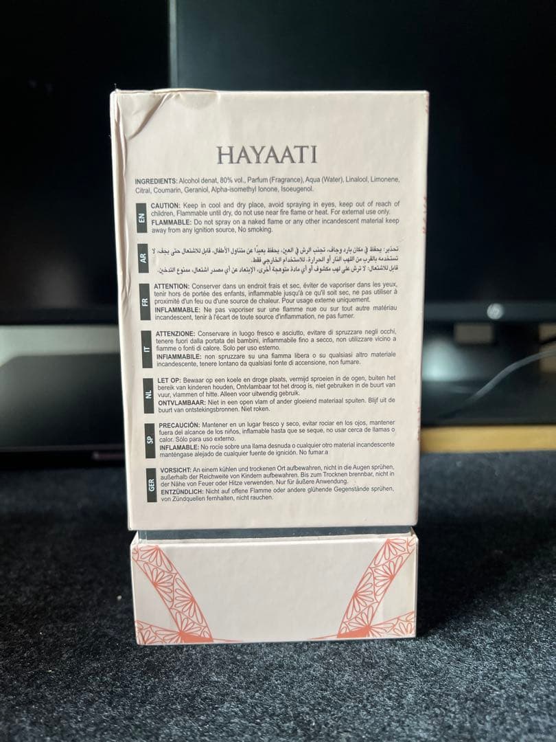 Lattafa Hayaati Florence 100ml 香水