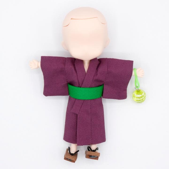 最低限梱包必須さま ねんどろいどどーる・オビツ11身長調整サイズ浴衣＆下駄セット