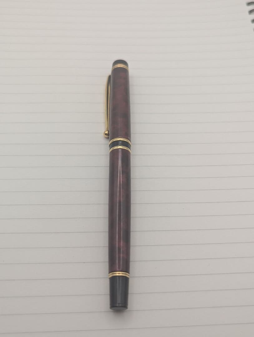 初期型　グランセ　ルビーレッドマーブル　　パイロット F 万年筆