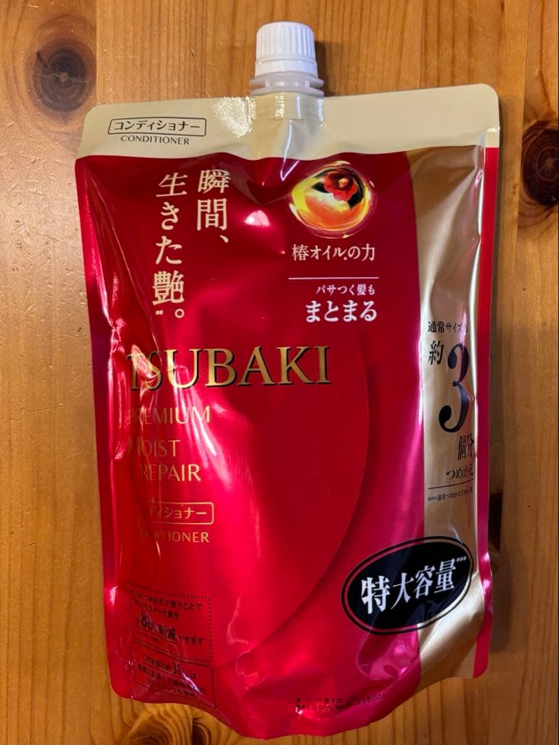 ツバキ　プレミアム ヘアシャンプー＆コンディショナー1000ml 詰替え3セット