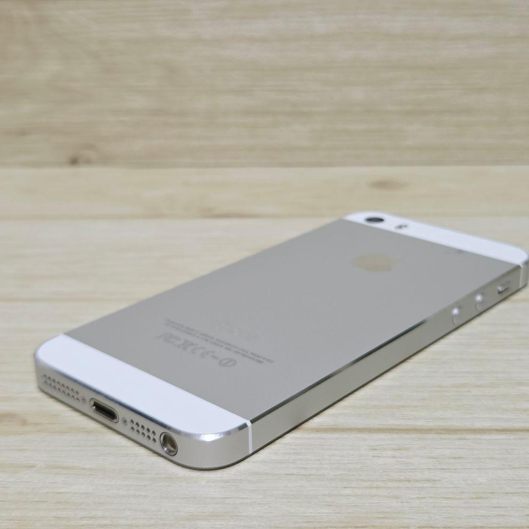 極美品 動作品 iPhone5s 64GB シルバー ホワイト ME339J/A