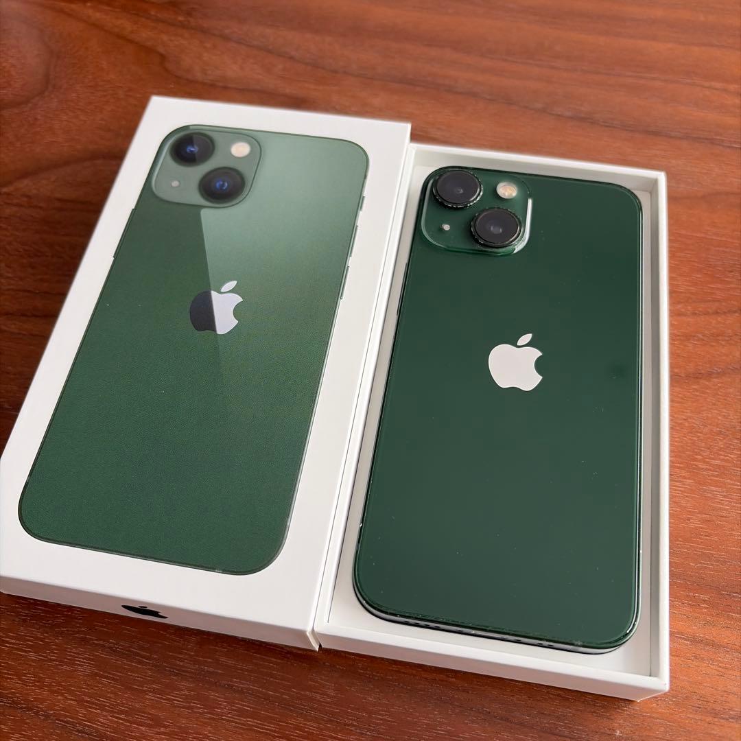 【iPhone13 mini 256GB グリーン】箱・付属品完備 SIMフリー