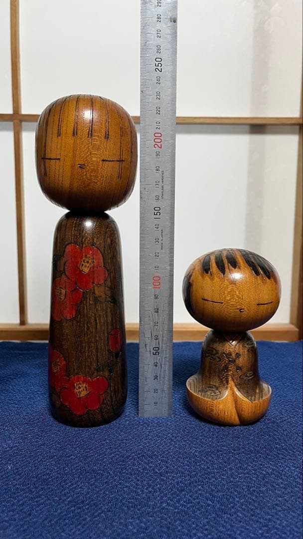 【美品】創作こけし　辻田亮三作　2点セット