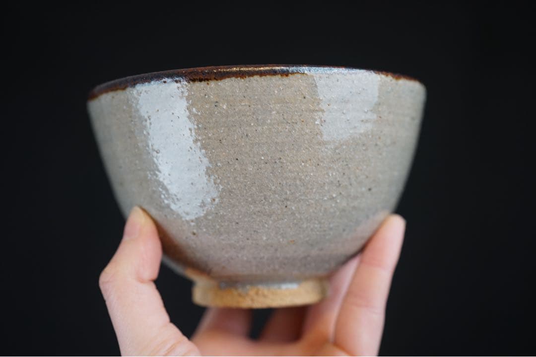 十三代 中里太郎右衛門 (逢庵) 唐津 皮鯨 茶碗 共箱 日本工匠会会長 茶道具