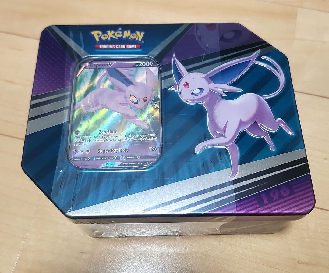 英語版ポケモンカード　tin缶　エーフィ