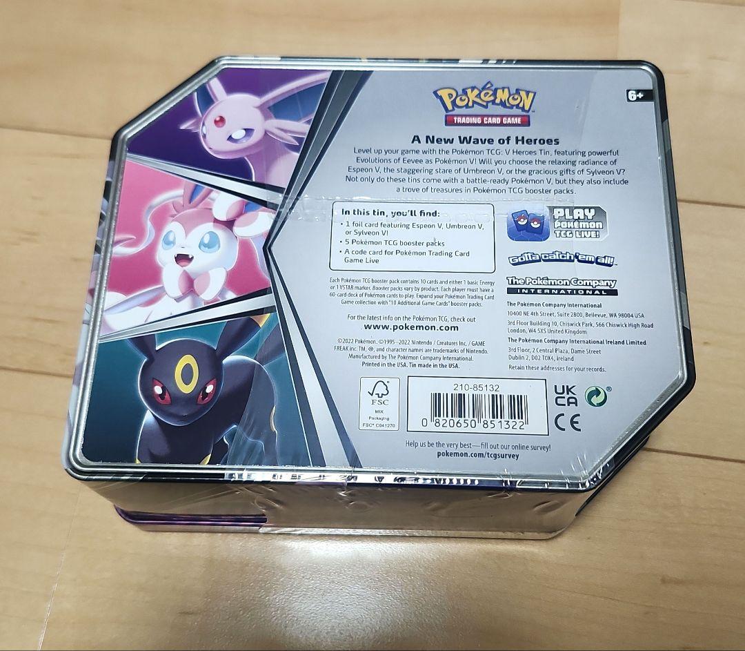 英語版ポケモンカード　tin缶　エーフィ