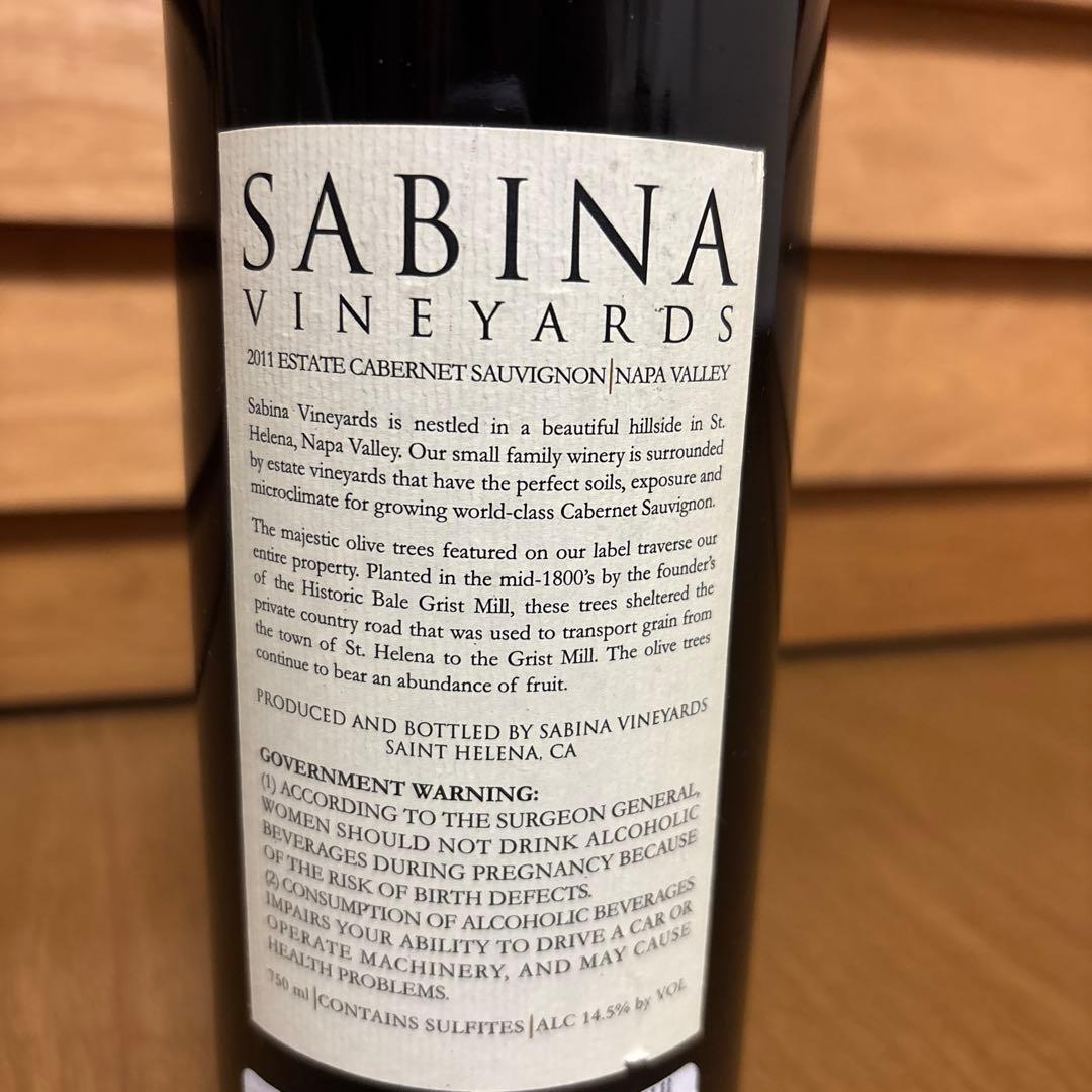 ワイン Sabina Vineyards2011
