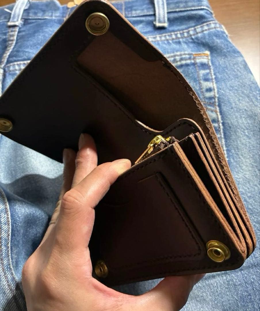トラッカーウォレット　ミドル　ブルガロ　ブラス　アポロ　※紙幣収納口仕様　即納品