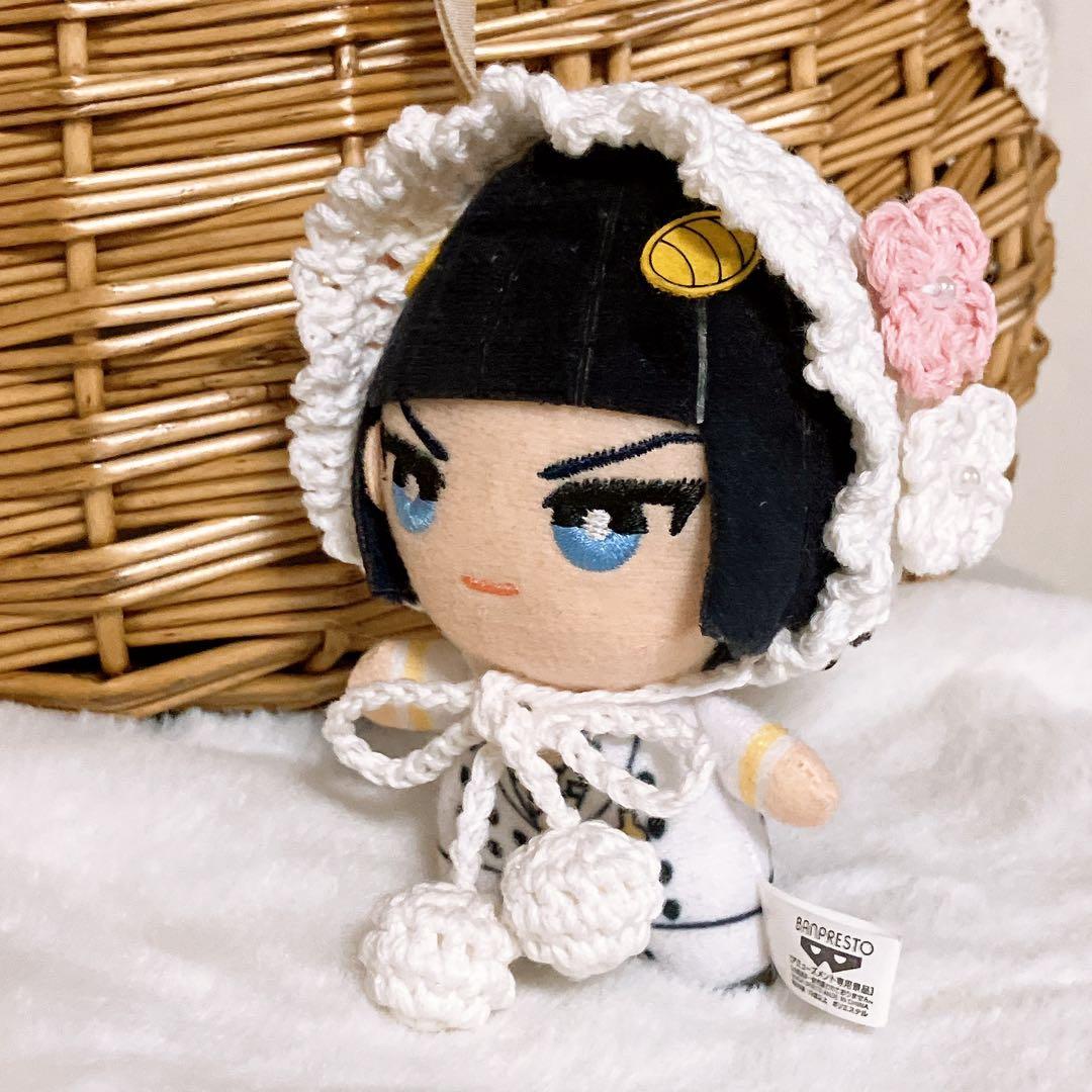 10㎝ ちびぐるみ　にじぱぺ　ぬい服　着ぐるみ　お花付きボンネット　3