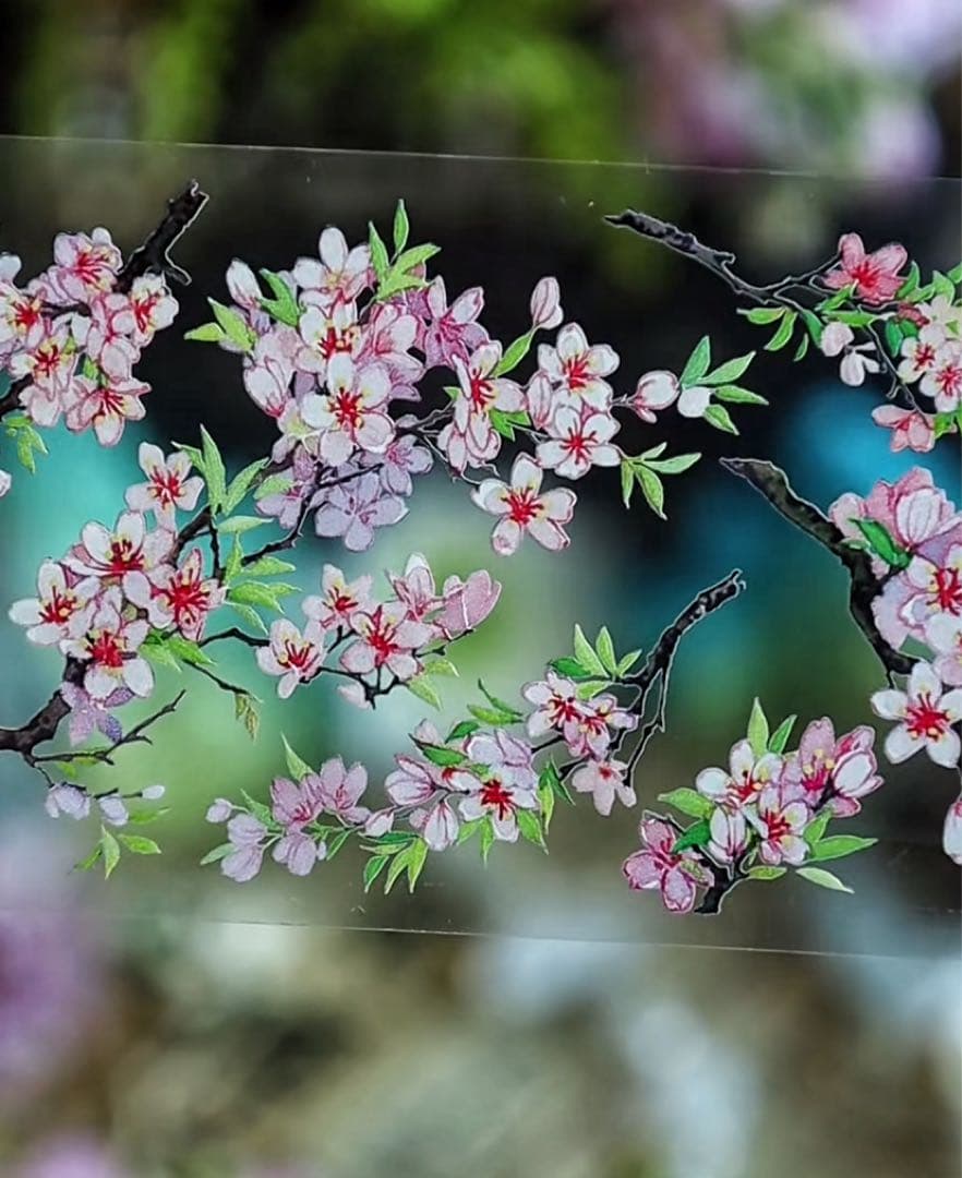 【9551】海外　マステ　5/巻　PETマスキングテープ　植物　お花　枝　装飾系