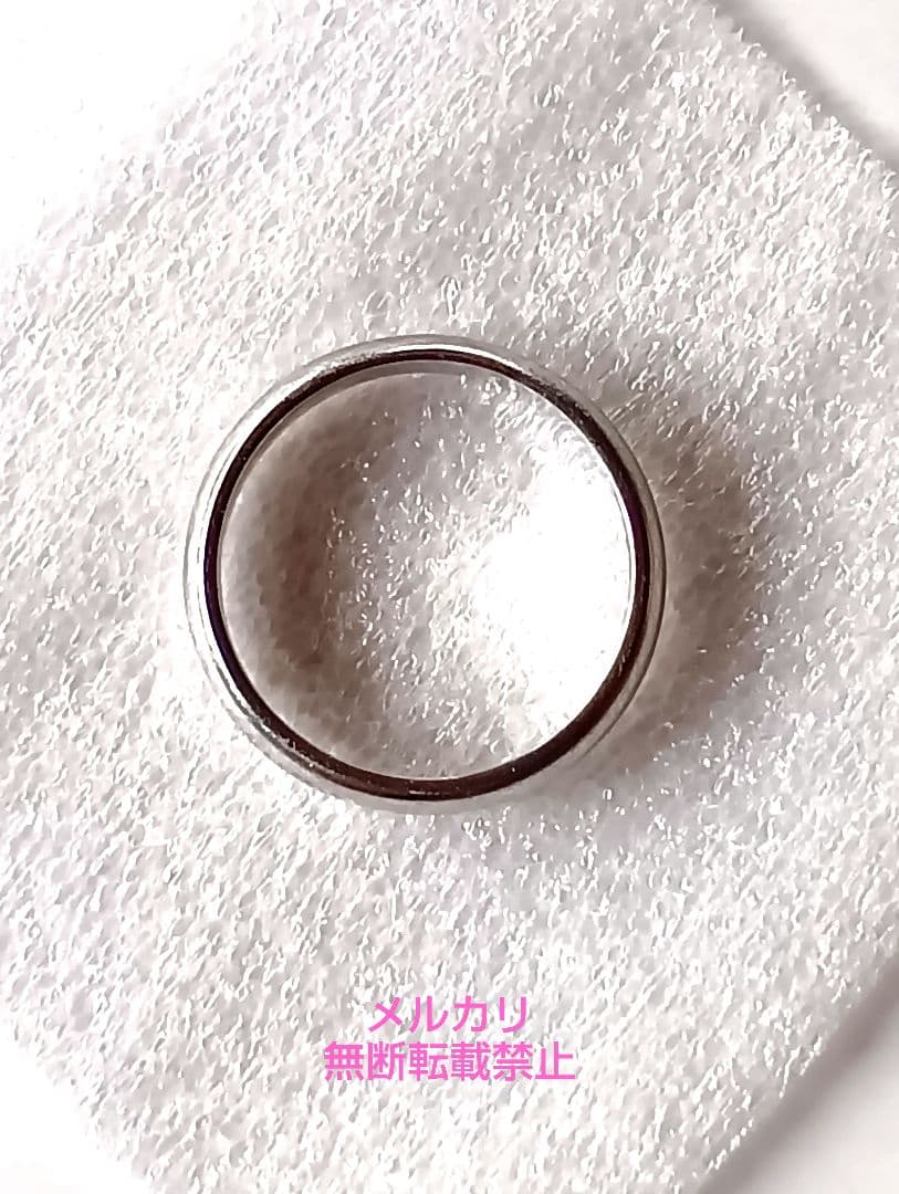 Pt770 プラチナ磁気リング 7号(内経 約15mm)