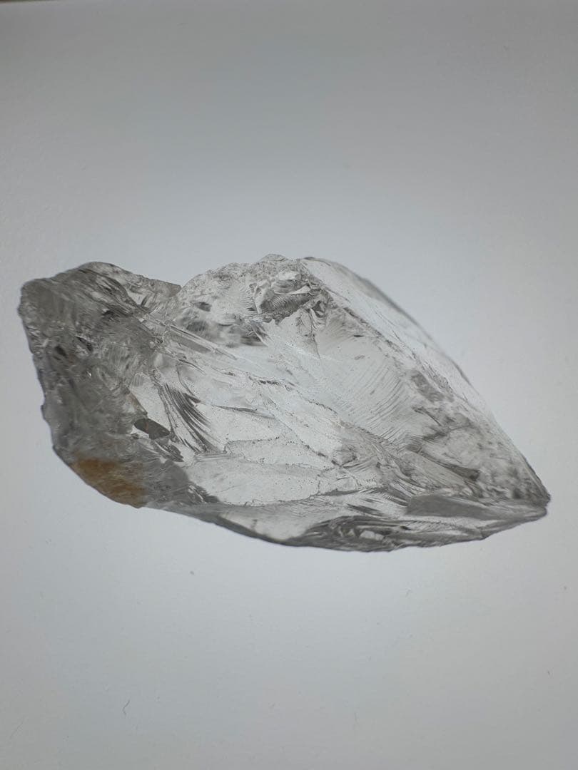 【138.10ct・虹色レインボー入り】ブラジル産 天然水晶 完全未処理　大型