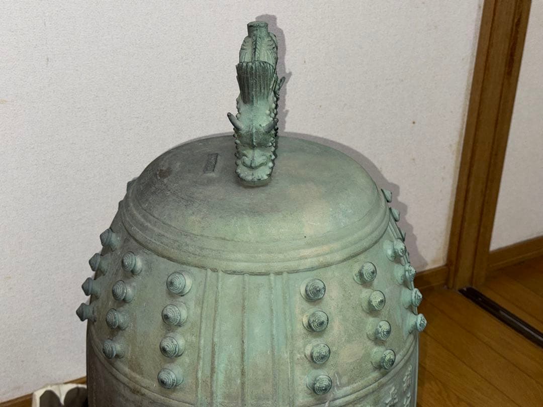 時代物　古銅　【大正五年】在銘　梵鐘　吊鐘　半鐘　高約70cm