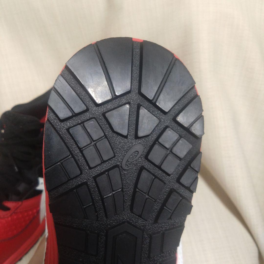 ASICS cp210 クラシックレッドxホワイト　安全靴