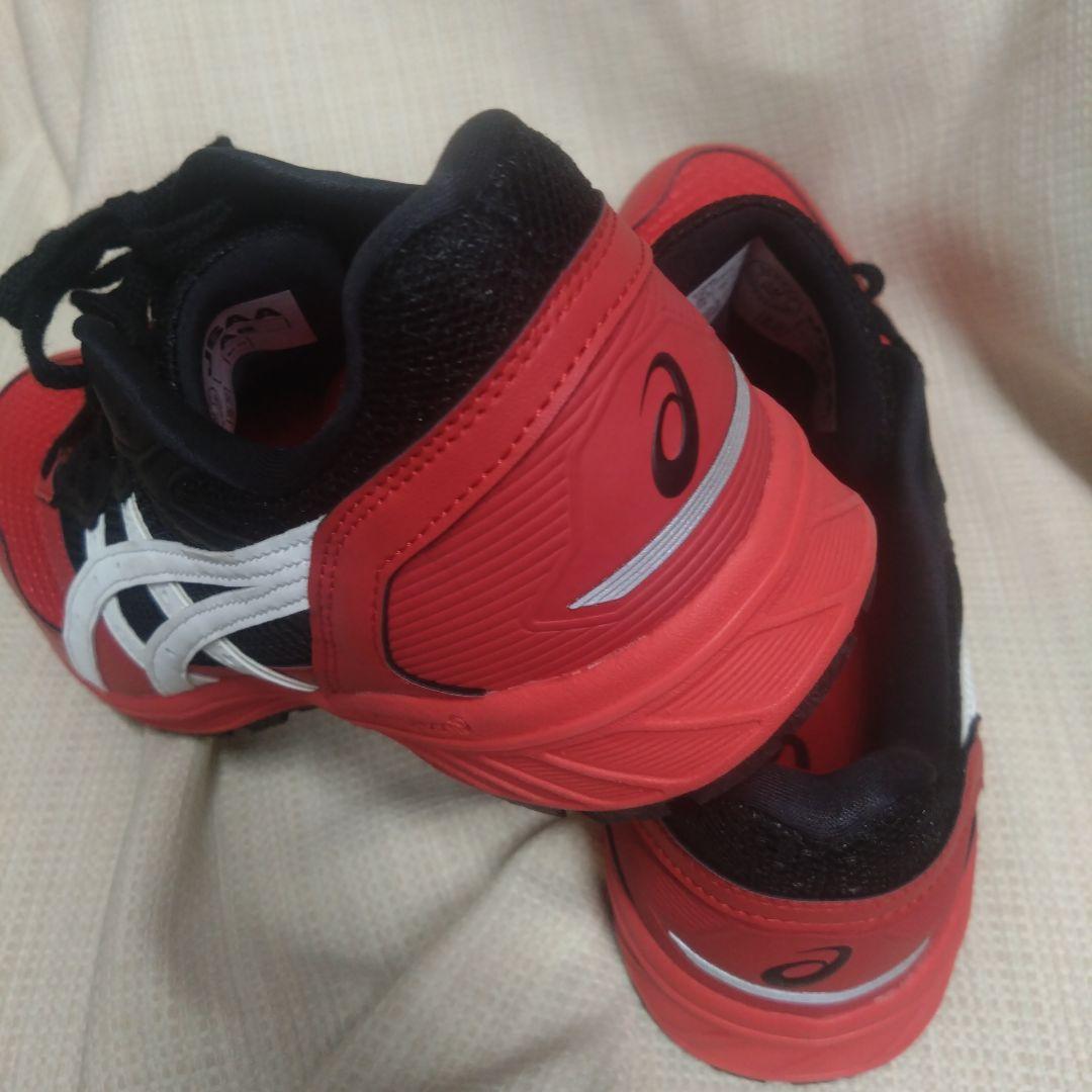 ASICS cp210 クラシックレッドxホワイト　安全靴