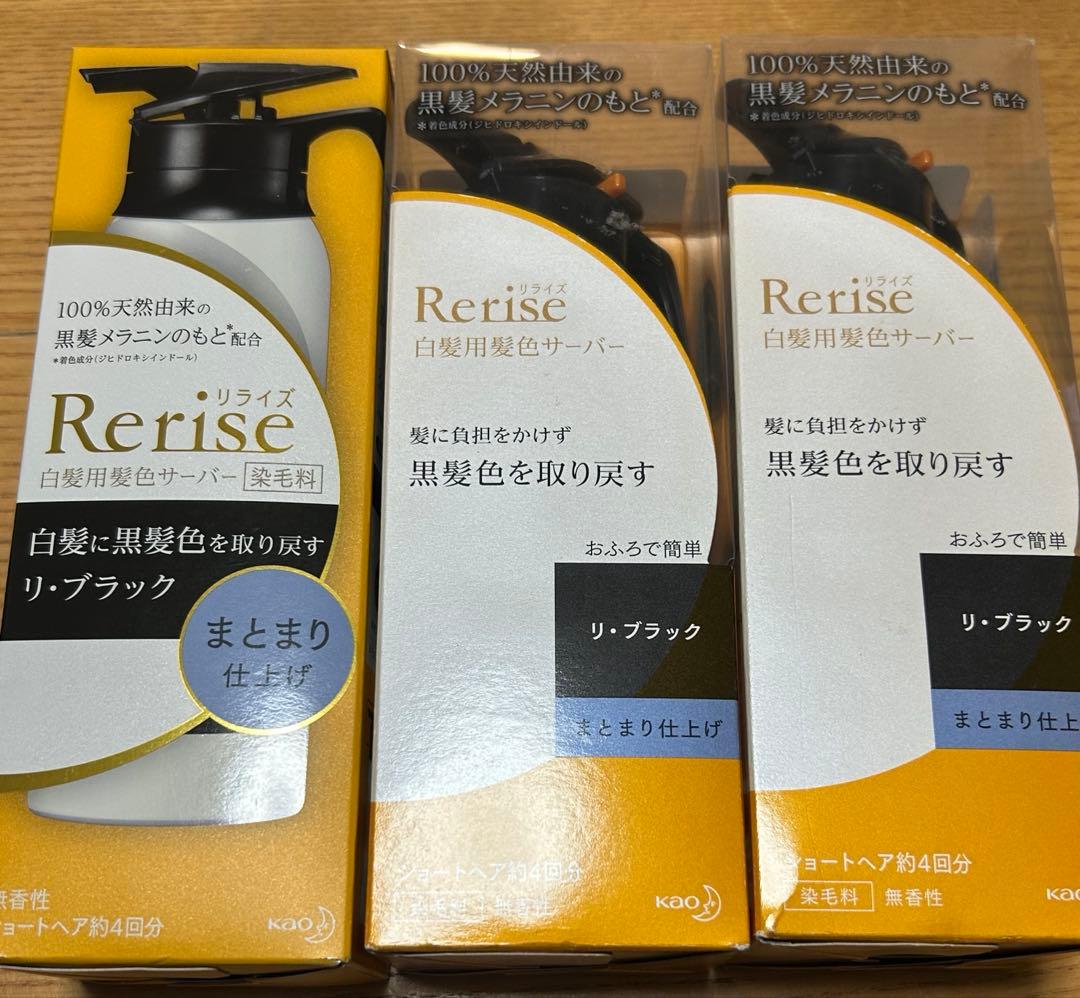 即日発送　ブローネ　リライズ　白髪用髪色サーバー　まとまり仕上げ✕3