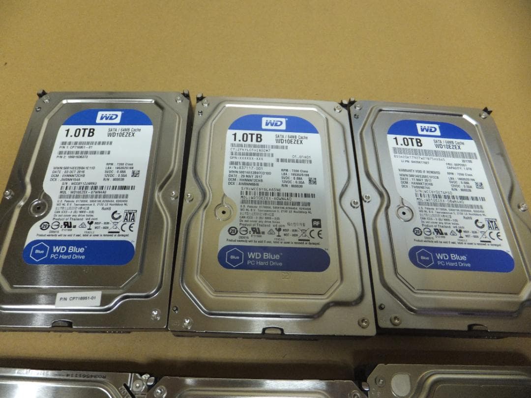 (1720) HDD　SATA 3.5インチ1TB 7個 動作品