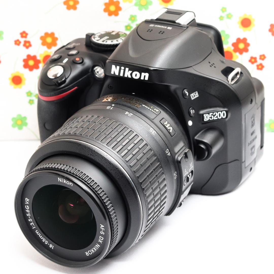 ニコン Nikon D5200☆スマホに送れる！☆ダブルレンズ！☆動画撮影可♪