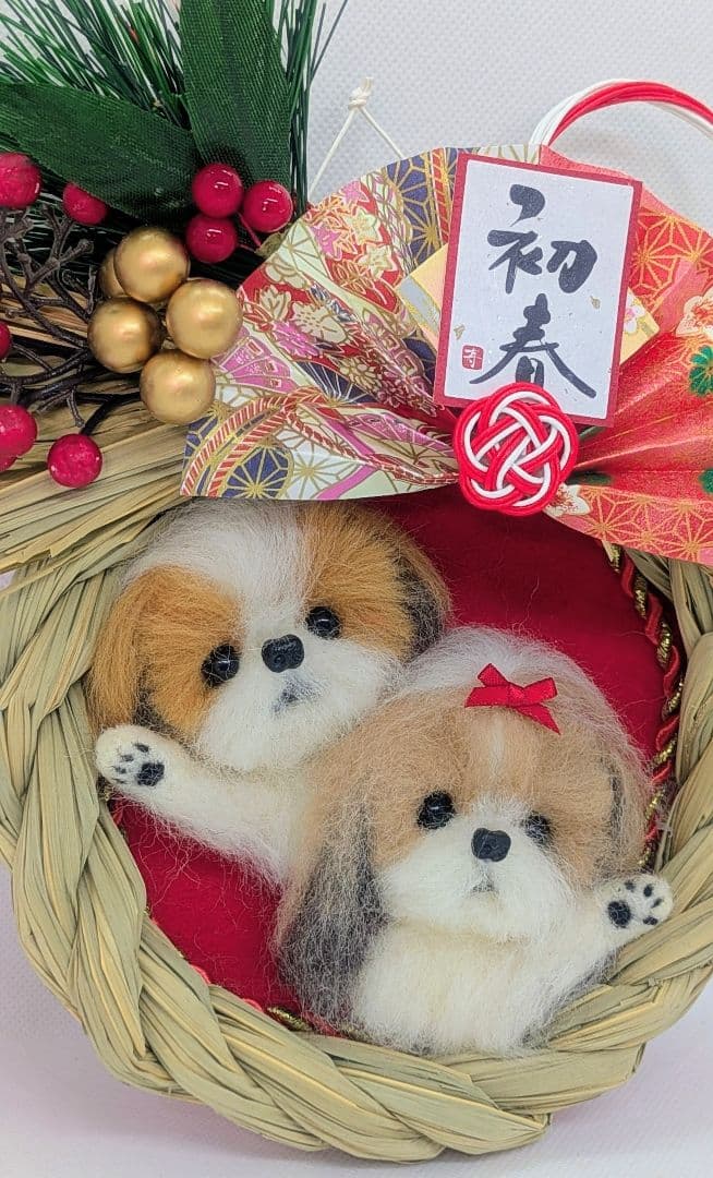 ♡すもも♡様リクエストページ 羊毛フェルト シーズー 2点