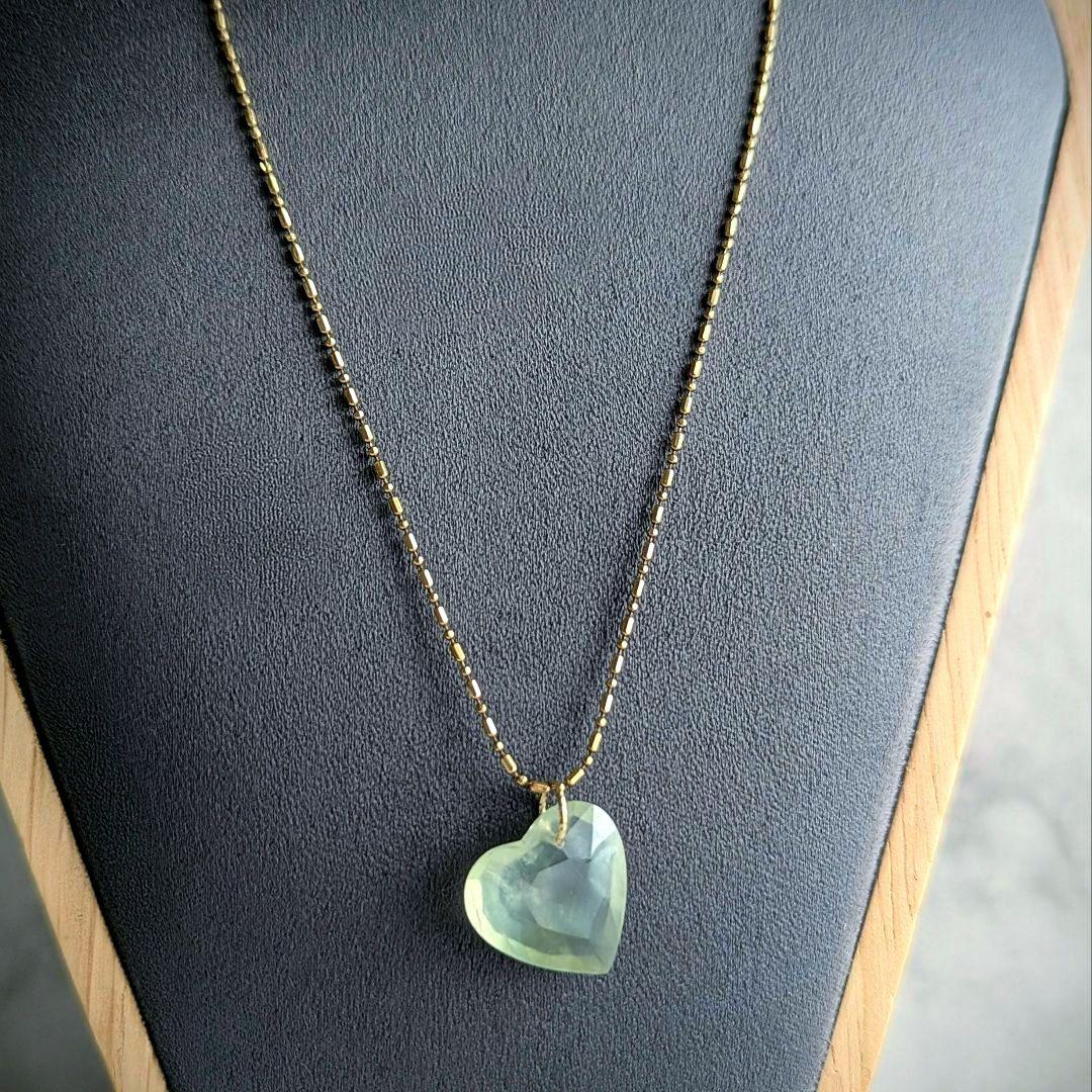 ♢容音♢K18 大粒グリーンプレナイト 7.77ct ネックレスチャーム