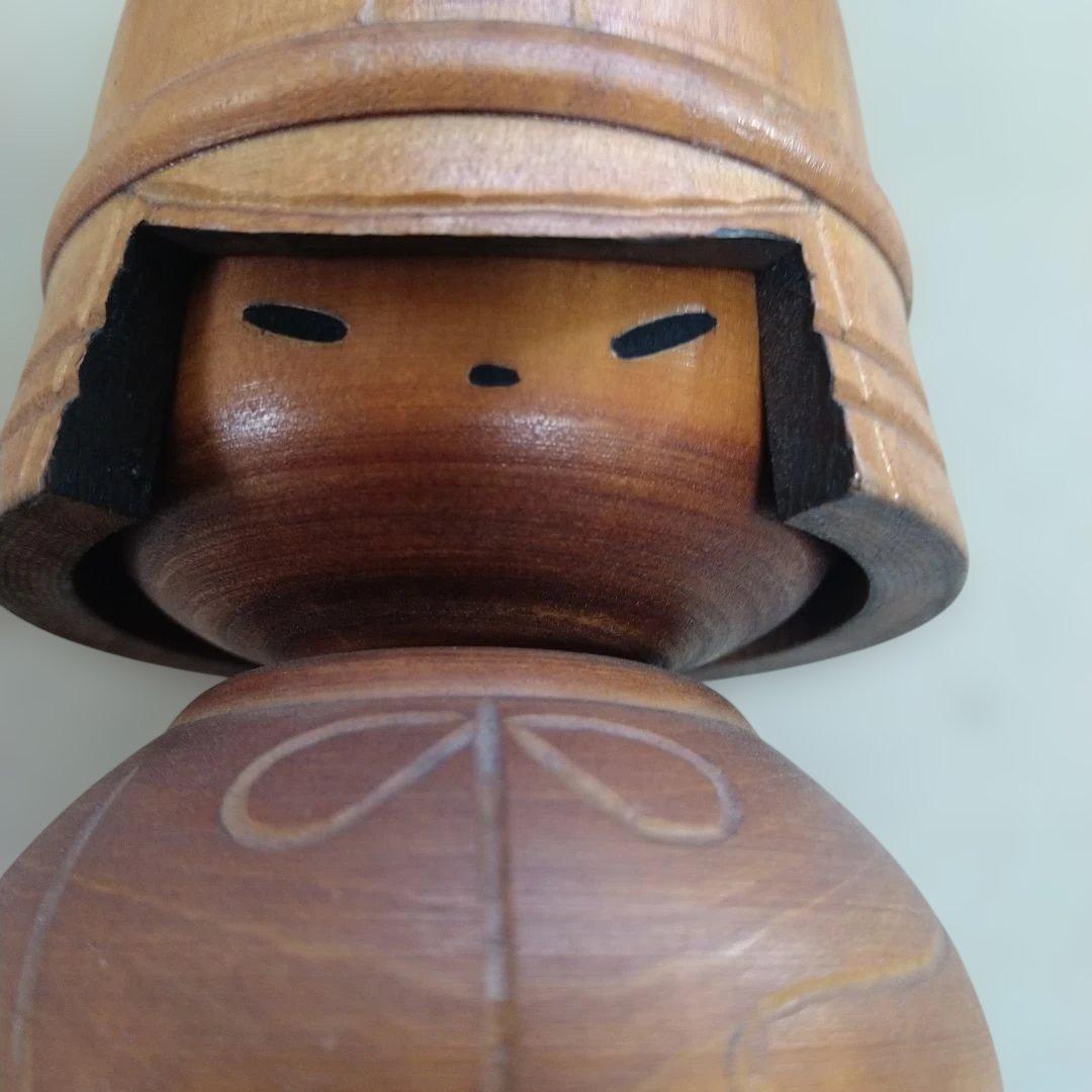 関口三作　創作こけし　「武人」