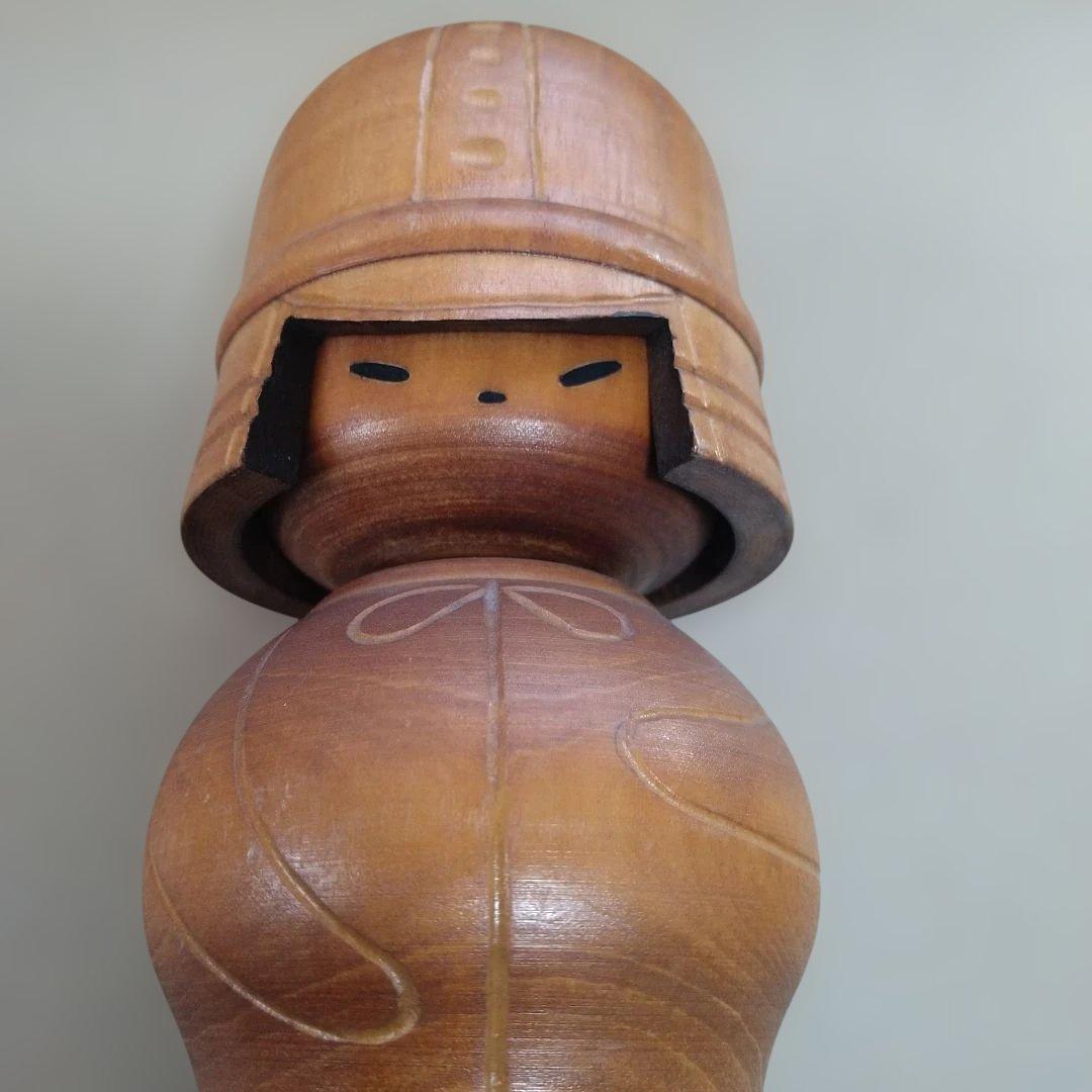 関口三作　創作こけし　「武人」