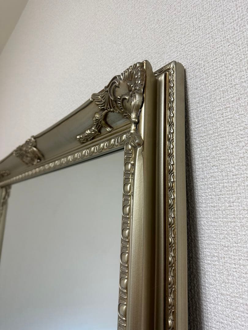 【大阪引き取り可能】定価約3万 全身鏡 180×90 アンティーク ゴールド