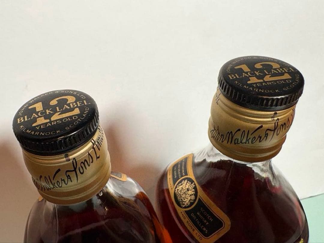 【古酒】ジョニーウォーカー黒 12年 75cl表記 2本セット