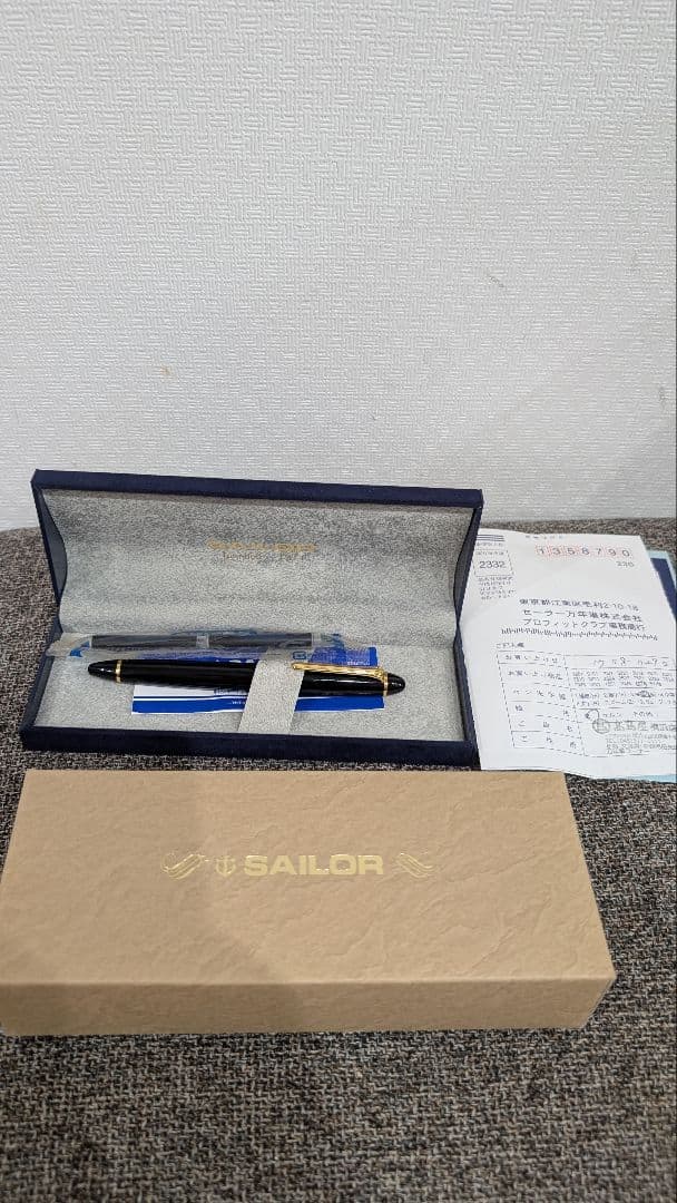 #SAILOR 1019#万年筆 #14金ブルー（紺）K. Oda刻印付き