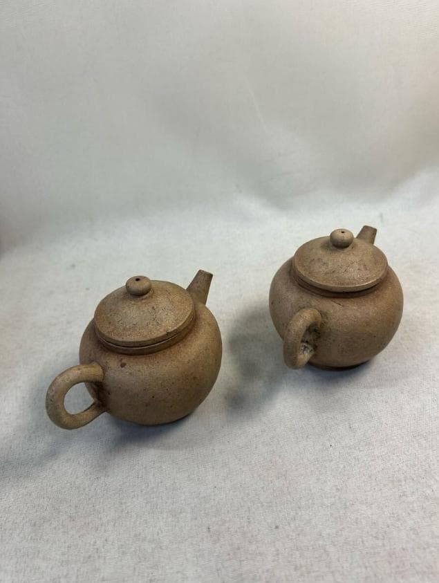 宜興 煎茶器 急須2点セット 鉄砲⼝ 中国古玩 骨董品 時代物