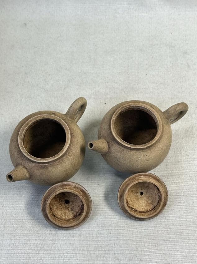 宜興 煎茶器 急須2点セット 鉄砲⼝ 中国古玩 骨董品 時代物