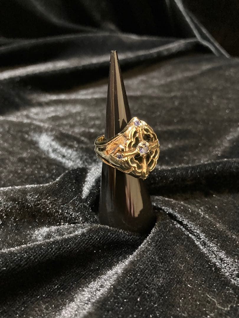 ⑥フローラルRING 真鍮